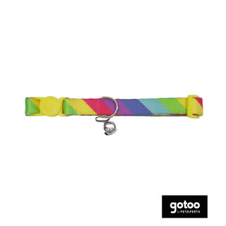 Gotoo Coleira nylon colorida para gatos