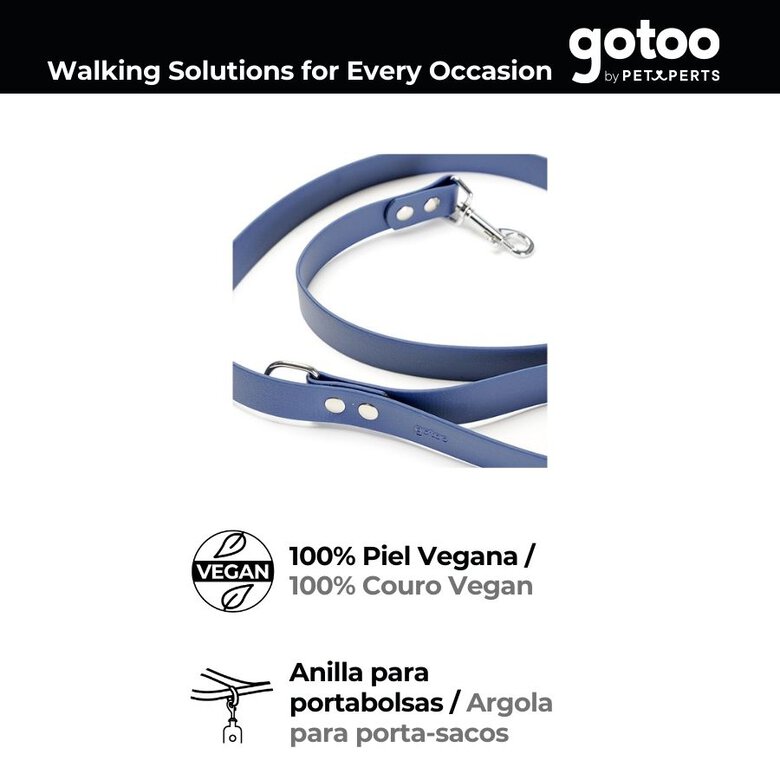 Gotoo Trela Biothane azul para cães,  Imagem número 4 Gotoo Trela Biothane azul para cães, , large Imagem número 4