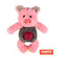 Tootoy! Puppy Multitexture Pink Pig Cuddler peluche para cachorros, , large Indicador imagem número 1