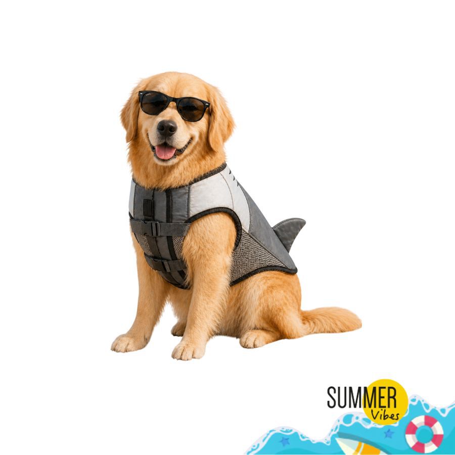 Colete salva-vidas Summer Vibes Shark para c&atilde;es, , large Imagem n&uacute;mero 8