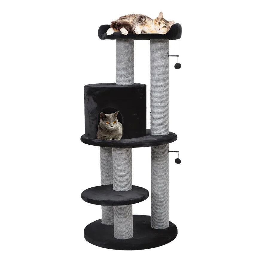 Flamingo Hattie &Aacute;rvore Arranhador Preto para gatos, , large Imagem n&uacute;mero 1