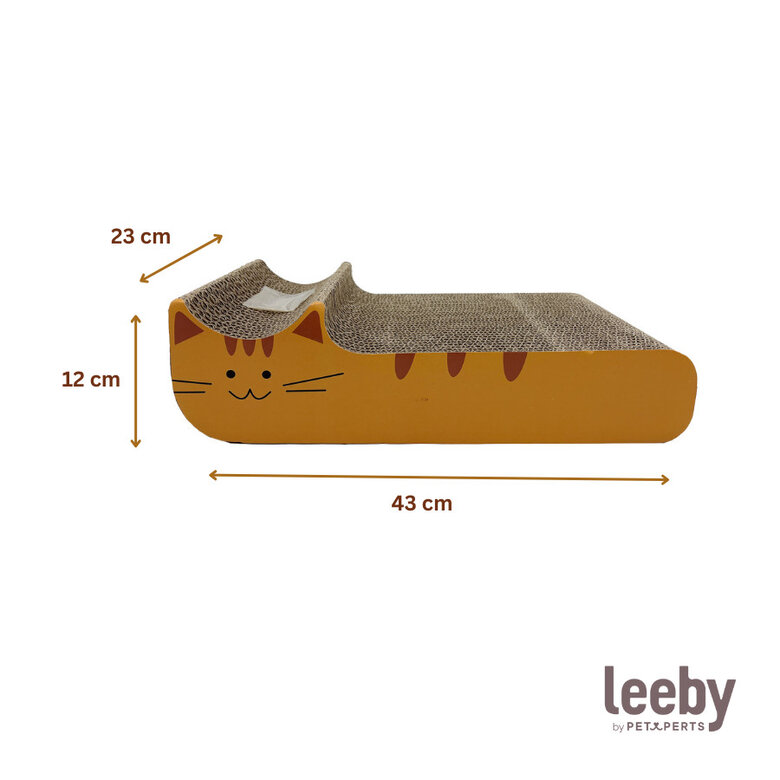 Leeby Kira arranhador de cartão laranja para gatos,  Imagem número 5 Leeby Kira arranhador de cartão laranja para gatos, , large Imagem número 5