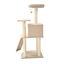 Leeby Boucle Collection árvore arranhadora com cama nido e arranhador vertical para gatos, , large Indicador imagem número 8