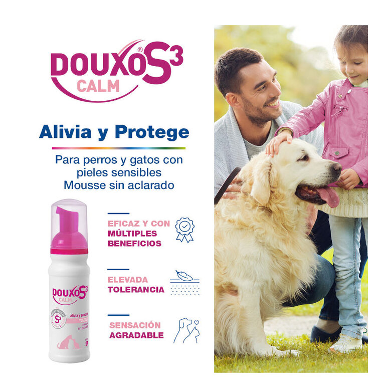 Ceva Douxo S3 Calm Mousse Pele Sensível para animais de estimação,  Imagem número 2 Ceva Douxo S3 Calm Mousse Pele Sensível para animais de estimação, , large Imagem número 2