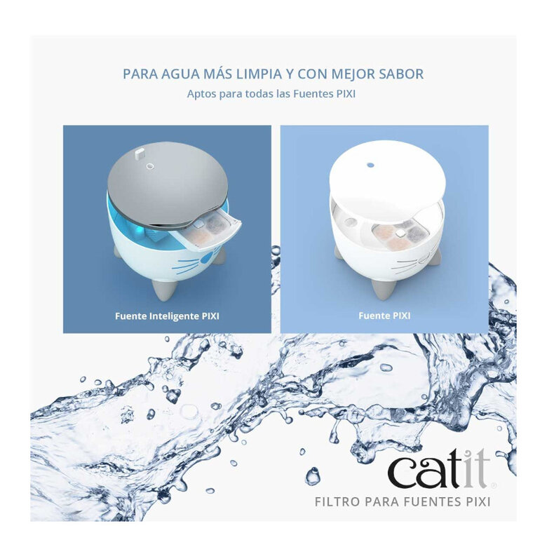 Catit PIXI Filtro para fonte bebedouro para gatos,  Imagem número 2 Catit PIXI Filtro para fonte bebedouro para gatos, , large Imagem número 2