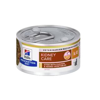 Hill's Prescription Diet Kidney Care k/d guisado de frango e legumes em lata para gatos