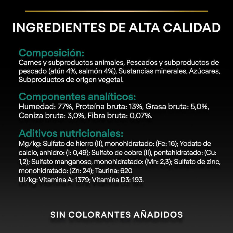 12 latas x 85 g Pro Plan Adult Sterilised Maintenance Alimento húmido de salmão e atum em lata para gatos,  Imagem número 5 12 latas x 85 g Pro Plan Adult Sterilised Maintenance Alimento húmido de salmão e atum em lata para gatos, , large Imagem número 5