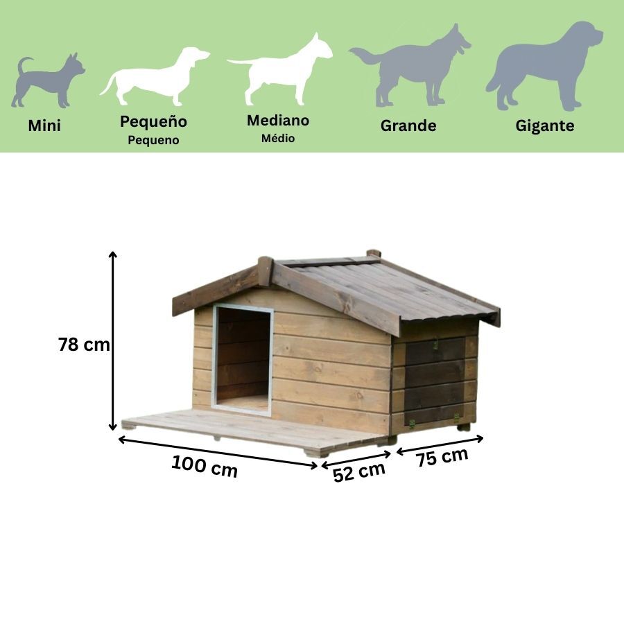 TK-Pet Mountain Casota de Madeira para c&atilde;es, , large Imagem n&uacute;mero 3