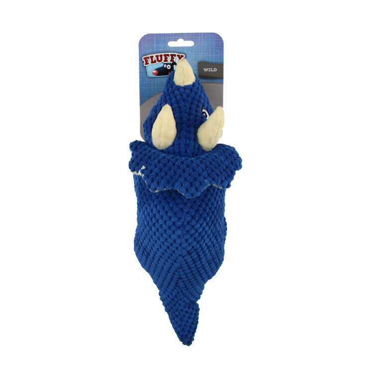 Fluffy Dinossauro Triceratops de peluche para cães, , large image number null