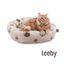 Leeby Cama Donut Antiderrapante Branca com Ouriços para gatos, , large Indicador imagem número 2