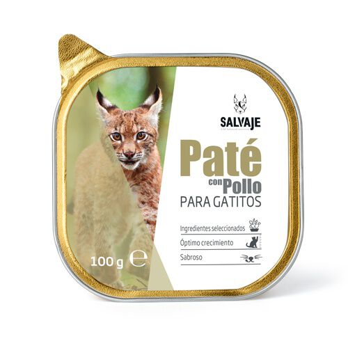 Salvaje Pollo pat&eacute; para gatitos Imagem n&uacute;mero 1