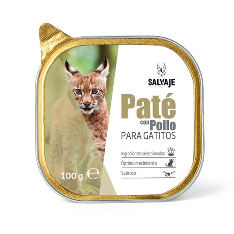 comida_gato_salvaje_pollo_pate_gatito_SAJ43976_M Imagem número 1 Salvaje Pollo paté para gatitos Imagem número 1