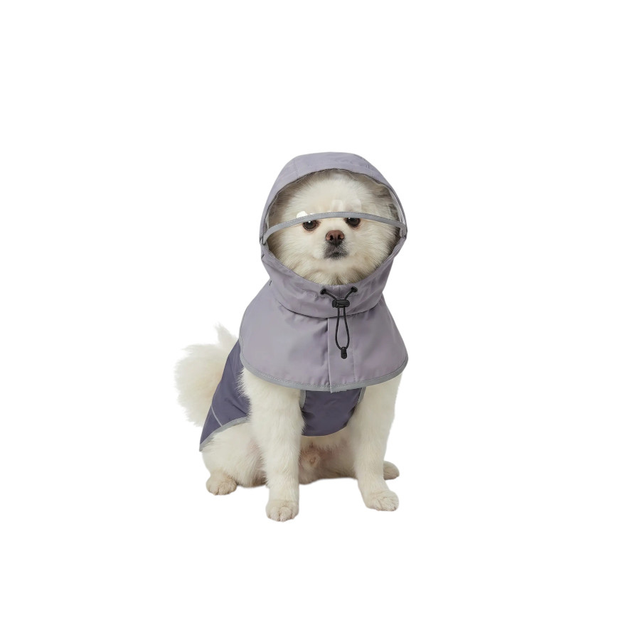Gotoo Capa de Chuva Cinzenta com Capuz para c&atilde;es, , large Imagem n&uacute;mero 7