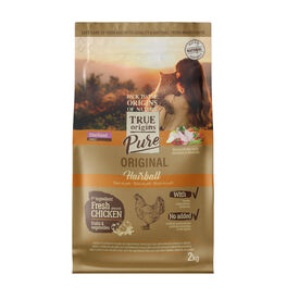Ração para gatos True Origins Pure Adult esterilizada Hairball