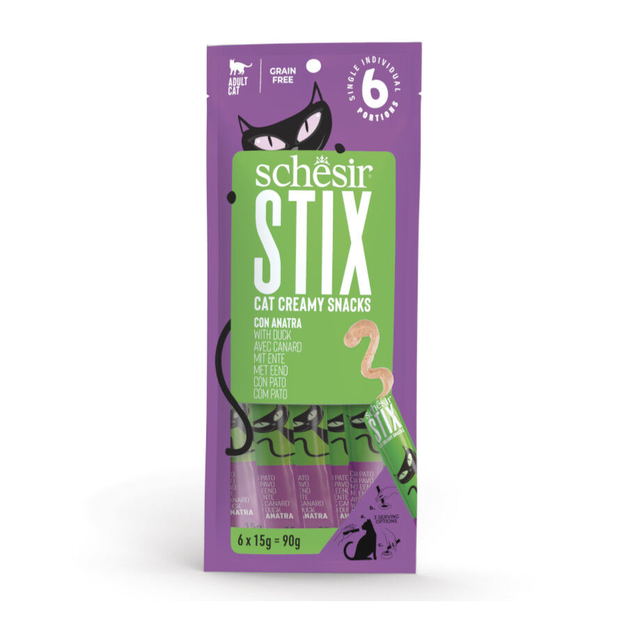 Schesir Stix Snacks de Pato para gatos, , large Imagem n&uacute;mero 1
