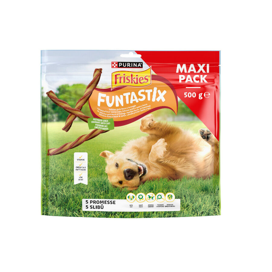 500 g Friskies Funtastix Palitos de Queijo e Bacon para c&atilde;es, , large Imagem n&uacute;mero 1