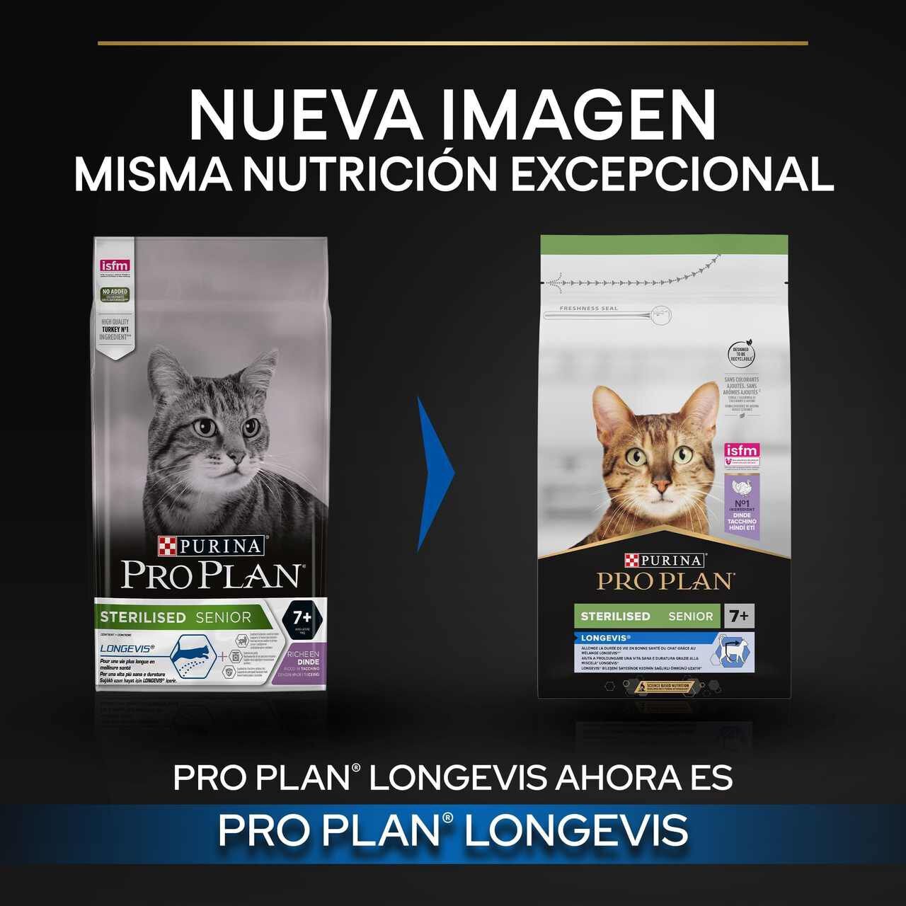3 kg Pro Plan Senior Sterilized Peru ra&ccedil;&atilde;o para gatos, , large Imagem n&uacute;mero 2