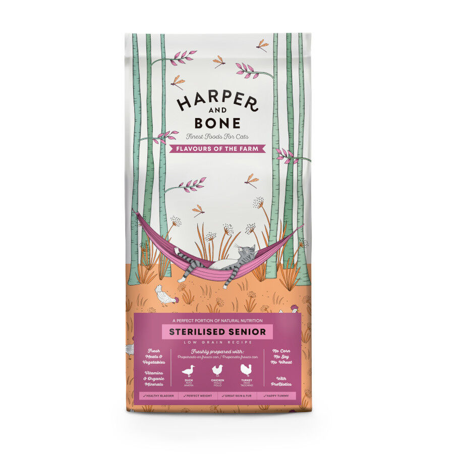 5 kg Harper & Bone Flavours Farm Ra&ccedil;&atilde;o de frango e peru para gatos esterilizados s&eacute;niores, , large Imagem n&uacute;mero 1