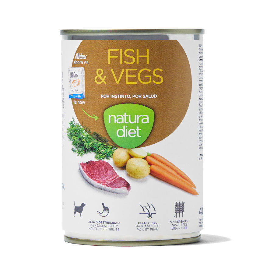 400 g Nature Diet Peixe e Legumes latas para c&atilde;es, , large Imagem n&uacute;mero 1