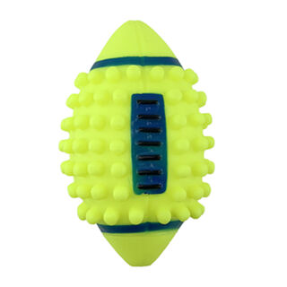 Play&Bite Spiky Bola de Rugby para cães