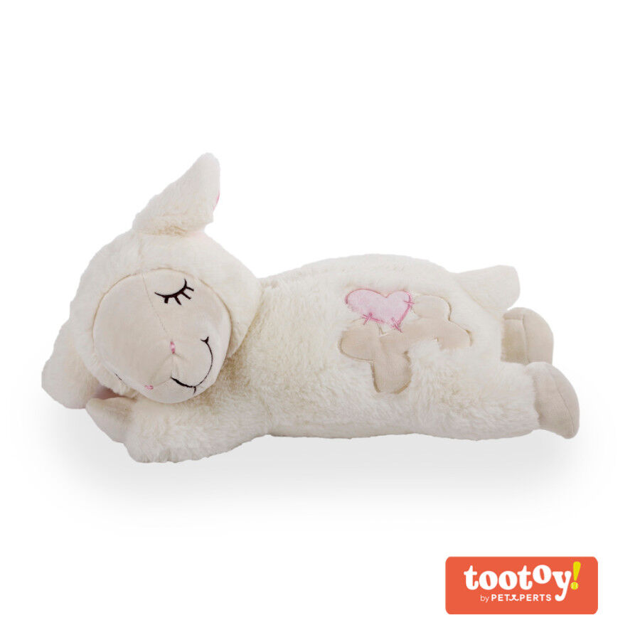 Tootoy! Puppy Ovelha Heart Beat peluche com som para cachorros, , large Imagem n&uacute;mero 3
