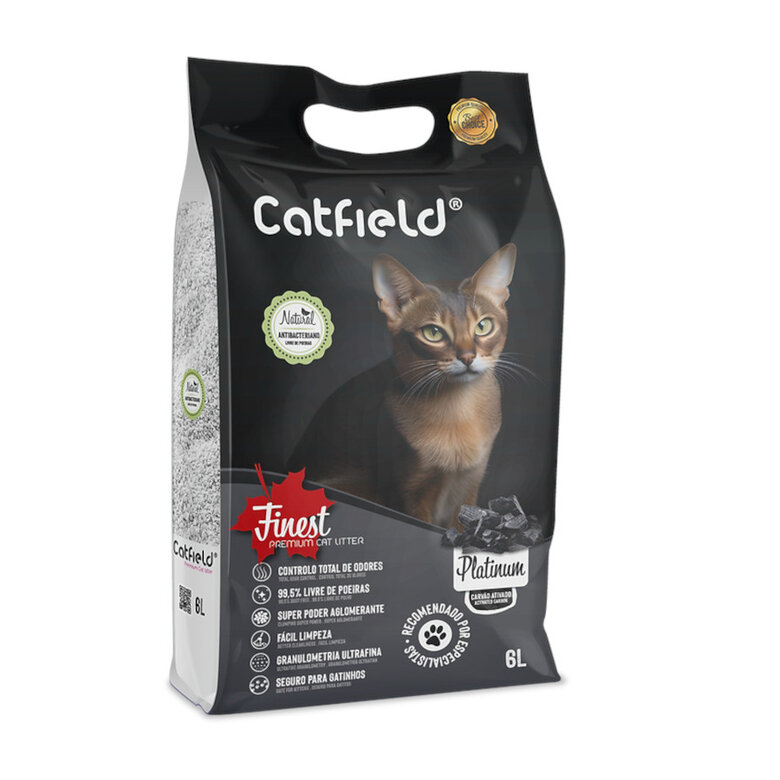 Catfield Premium Platinum Areia Aglomerante para gatos , , large image number null