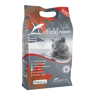 Catfield Premium Platinum Areia Aglomerante para gatos 