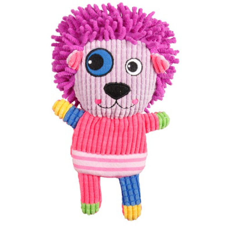 Flamingo peluche león de pana para perros image number null