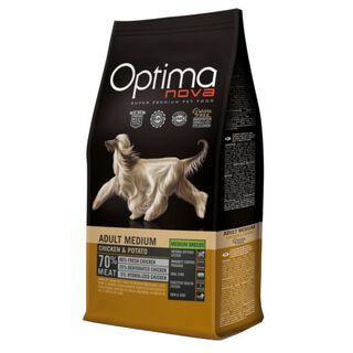 Optima Nova Adult Medium Frango e Batata ração para cães