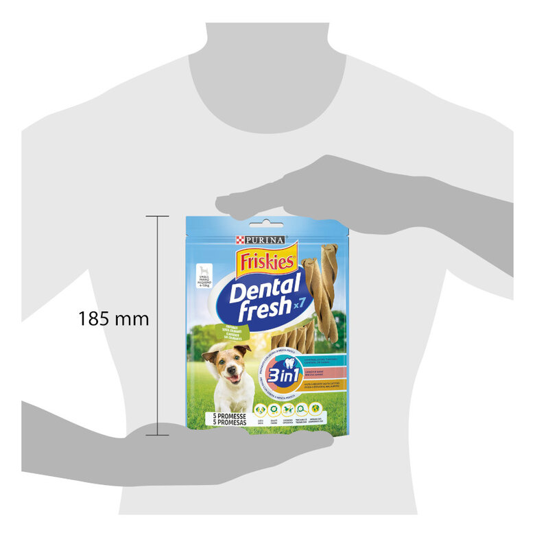 7 sticks Purina Snacks dentais Friskies Small Dental Fresh para cães ,  Imagem número 3 7 sticks Purina Snacks dentais Friskies Small Dental Fresh para cães , , large Imagem número 3