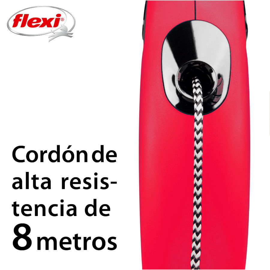 Flexi New Classic Trela extens&iacute;vel com cabo vermelho para c&atilde;es, , large Imagem n&uacute;mero 3