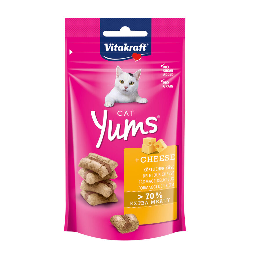 6 pacotes x 40 g Vitakraft Biscoitos Yums de Queijo para gatos Pack poupan&ccedil;a!, , large Imagem n&uacute;mero 1