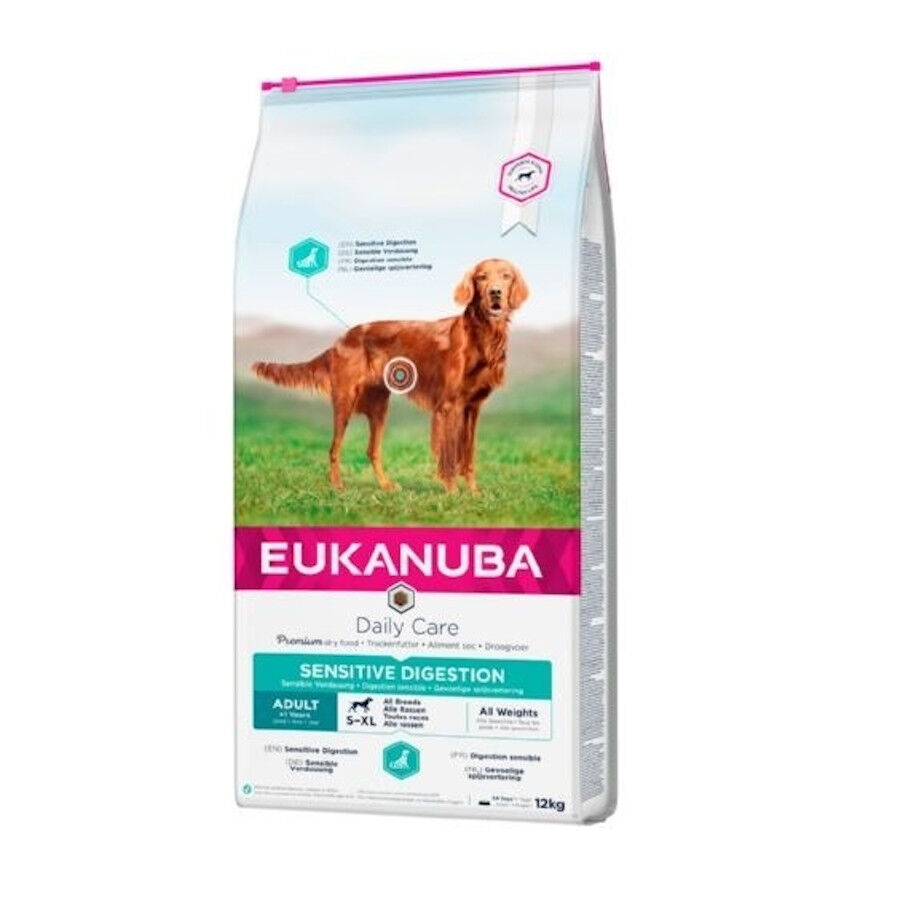 12 kg Eukanuba Sensitive Digestion Aves ra&ccedil;&atilde;o para c&atilde;es, , large Imagem n&uacute;mero 1