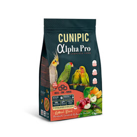 Cunipic Alpha Pro Medium Sized Birds Natural Blend Comida para Papagaios