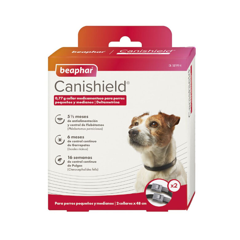 Beaphar Canishield Coleira Antipulgas para cães,  Imagem número 1 Beaphar Canishield Coleira Antipulgas para cães, , large Imagem número 1