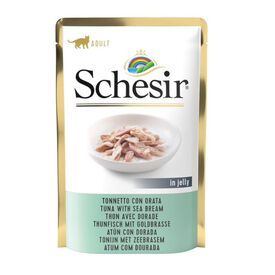 Schesir Adult Atum e Dourada saqueta para gatos