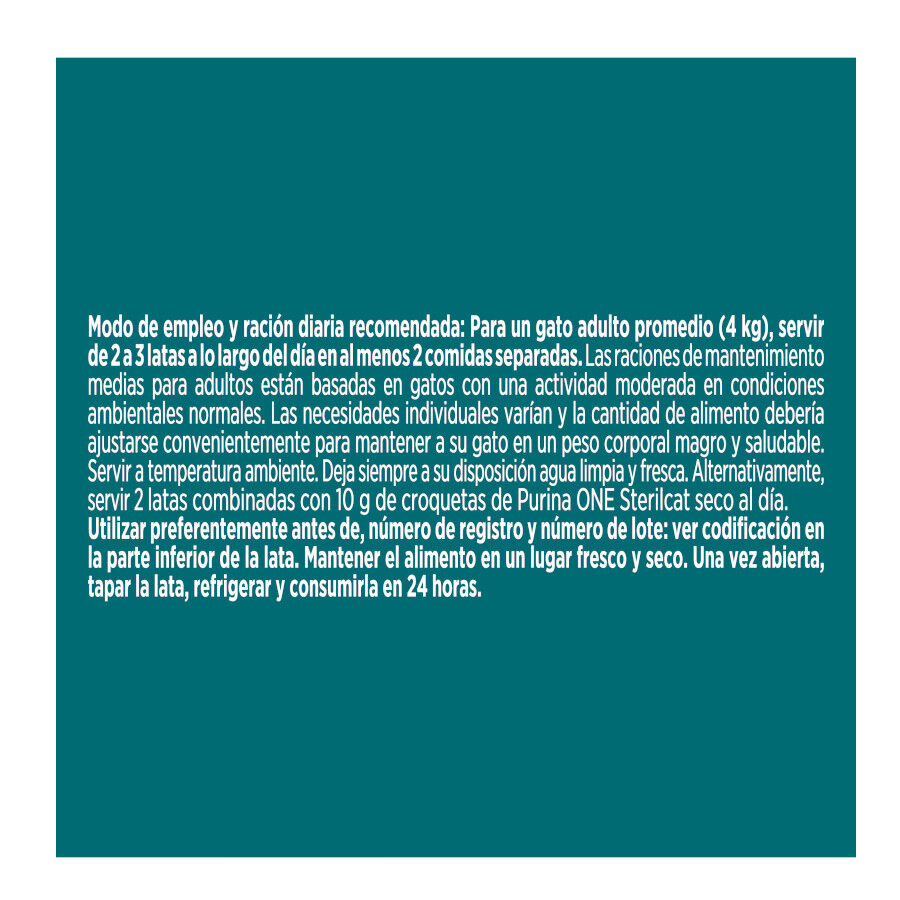 85 g Purina ONE Terrine de Bacalhau e Abobrinha Esterilizada lata para gatos, , large Imagem n&uacute;mero 3