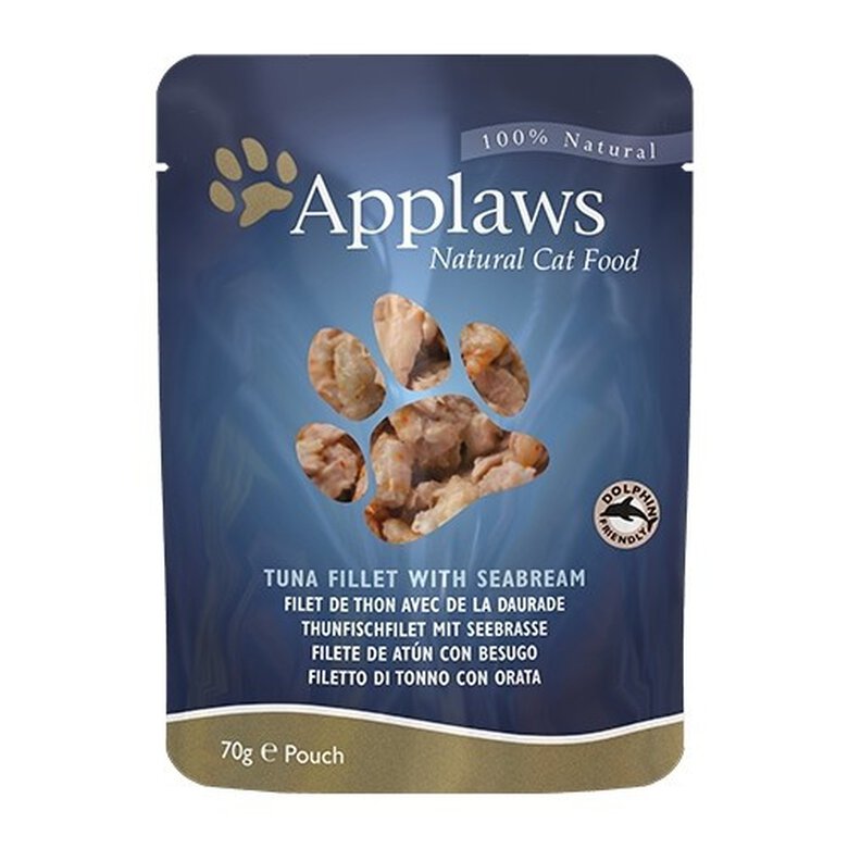 70 g Applaws atum com dourada sachê para gatos,  Imagem número 3 70 g Applaws atum com dourada sachê para gatos, , large Imagem número 3