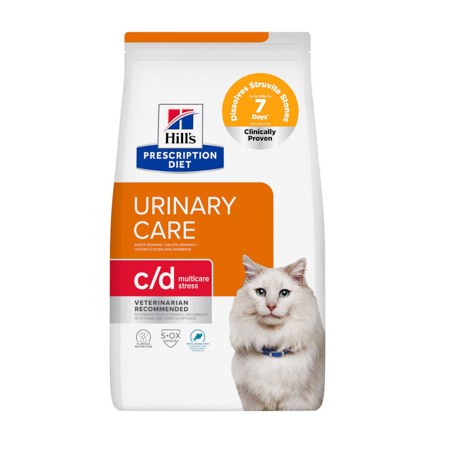 3 kg Hill's Prescription Diet c/d Urinary Stress Peixe Azul Ra&ccedil;&atilde;o para gatos, , large Imagem n&uacute;mero 1