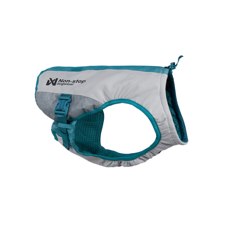 Non-stop Dogwear Colete Refrescante Cinzento e Turquesa para c&atilde;es, , large Imagem n&uacute;mero 1