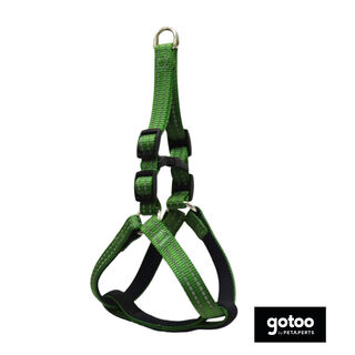 Gotoo Peitoral verde de nylon para cães