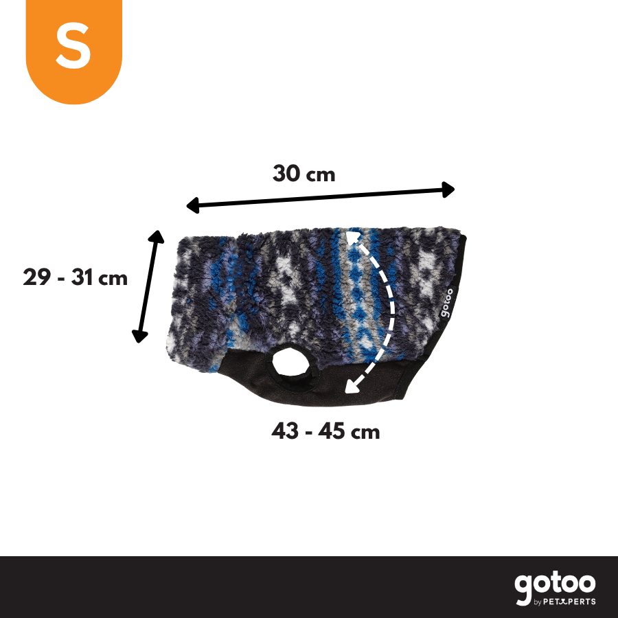 Gotoo Camisola Sherpa com Padr&atilde;o Retro para c&atilde;es, , large Imagem n&uacute;mero 4