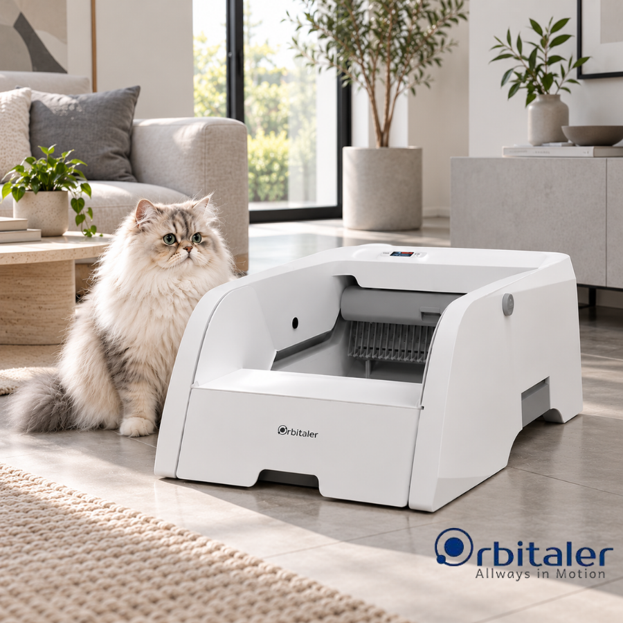 Orbitaler Yupiter AstroClean 5000 Arenero Bandeja Autolimpiable para gatos, , large Imagem n&uacute;mero 1