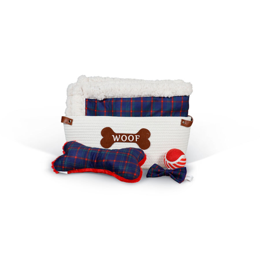 Wonder Christmas Cesta Natal&iacute;cia de brinquedos para c&atilde;es, , large Imagem n&uacute;mero 2