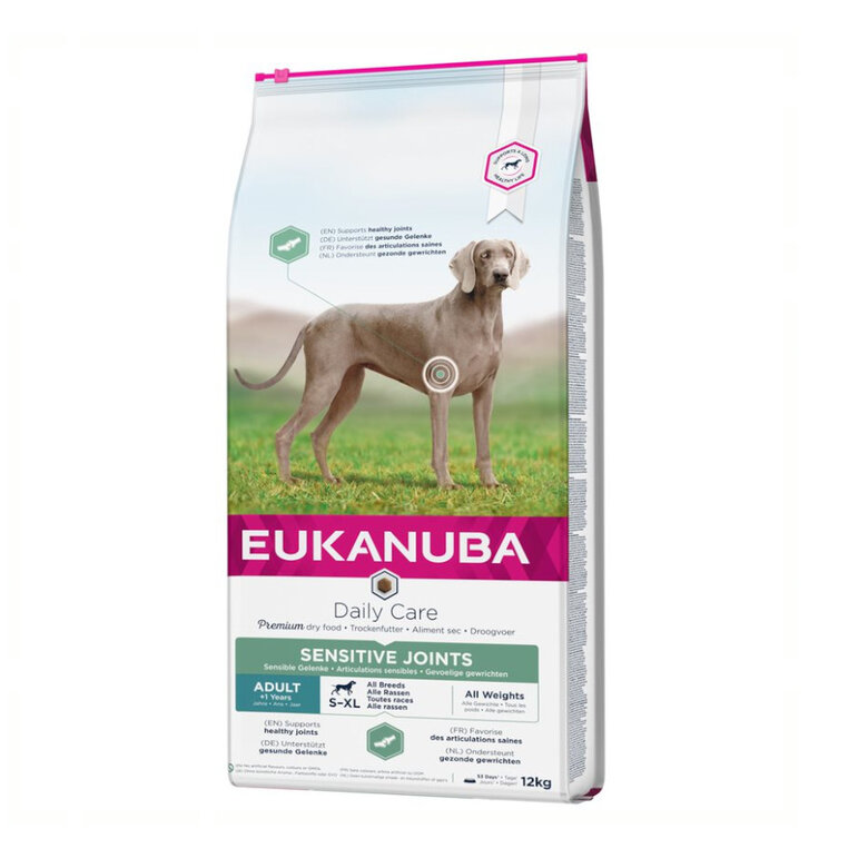 12 kg Eukanuba Adult Daily Care Sensitive Joints Frango ração para cães,  Imagem número 1 12 kg Eukanuba Adult Daily Care Sensitive Joints Frango ração para cães, , large Imagem número 1