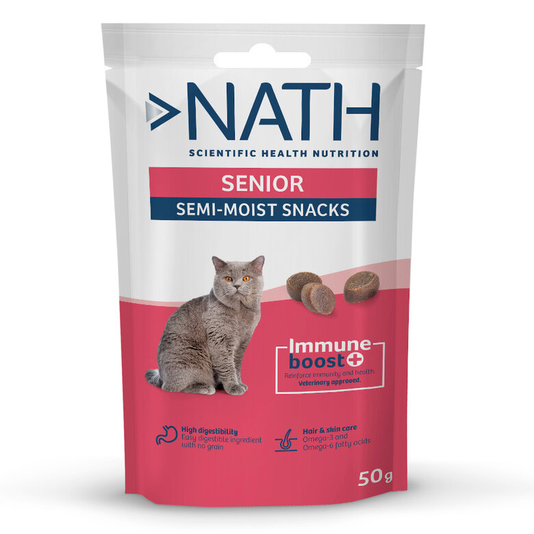Nath Snacks Senior Semi-húmidos para gatos, , large image number null