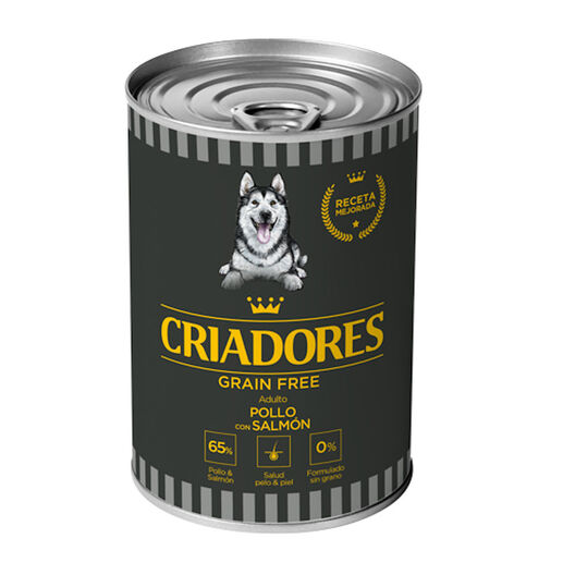 Criadores Adulto Grain Free Frango e Salmão lata para cães, , large image number null