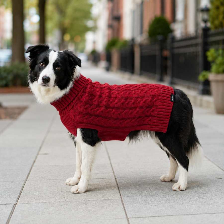 Gotoo Camisola de Malha Vermelha para c&atilde;es, , large Imagem n&uacute;mero 1