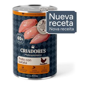 Criadores Monoproteico Comida H&uacute;mida de Frango e Batata-doce em Lata para c&atilde;es