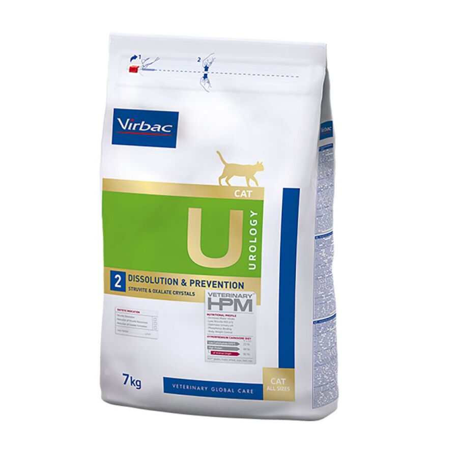 7 kg Virbac Urology U2 Dissolution Prevention HPM ra&ccedil;&atilde;o para gatos, , large Imagem n&uacute;mero 1